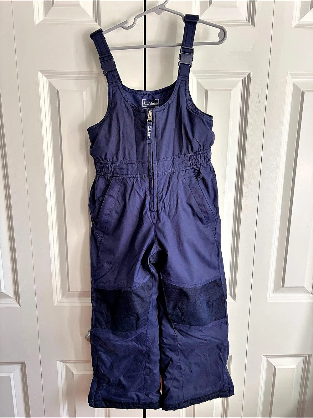 L.L.Bean Kids' Cold Buster Snow Bibs Blue 5-6
